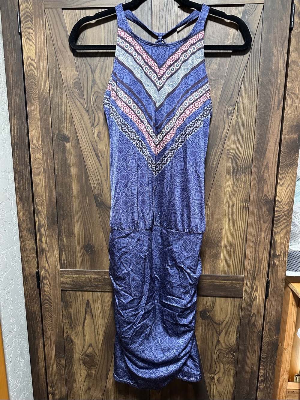 Athleta Strappy Purple Printed Midi Dress/coverup